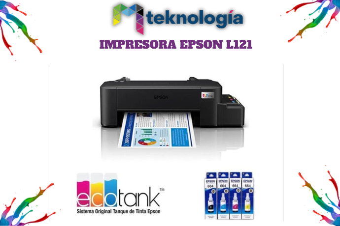 Impresora Epson L121 Ecotank a Color | CompuImpresión